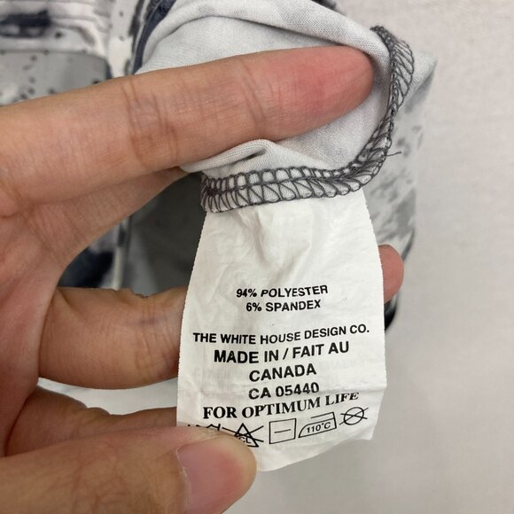 Sympli size 16 Black White Artsy Cold Shoulder Stretch Knit Tunic Comfy - Picture 8 of 10